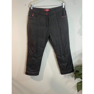 JDX Multisports Black Snowboard Snow Pants With Red Stitching & Bunny Logo